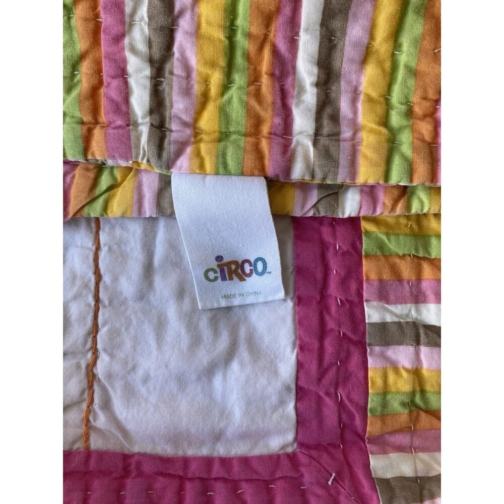 Circo Target Twin Quilt Wild Safari Jungle Animal Patchwork Textured Applique